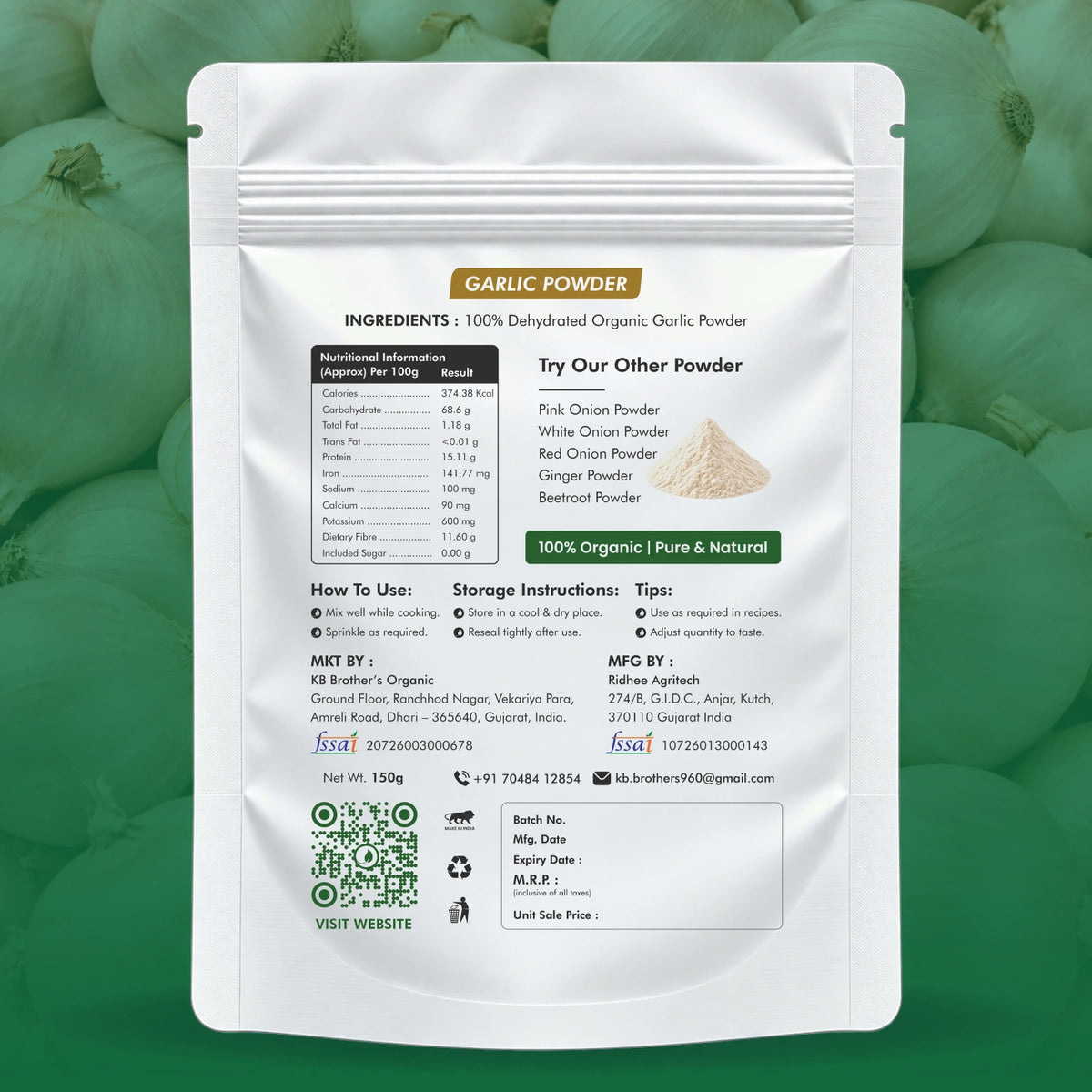 Garlic Dehydrated Powder